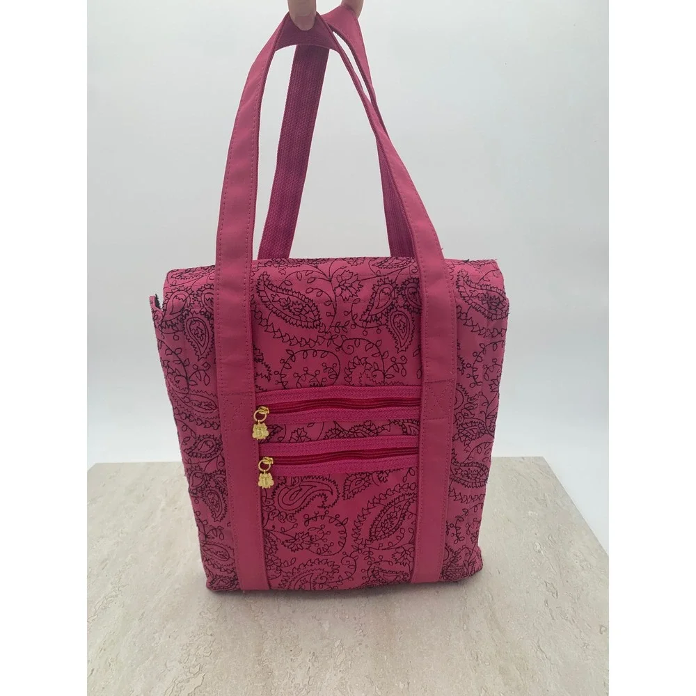 Flip'n Dazzle Ultimate Jewelry Organizer Bag Pink Paisley Travel Case Storage